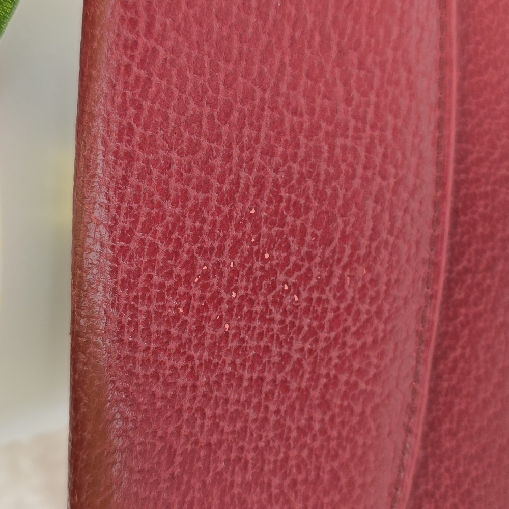 Gucci Vintage Burgundy Leather Long Wallet with COA, EUC - Picture 4 of 13